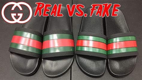 gucci slides real or fake|how to authenticate gucci shoes.